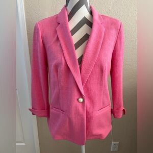 Pink textured Blazer